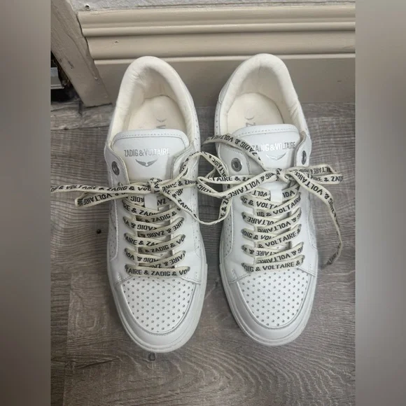 Zadig & Voltaire Perforated White Sneakers - Picture 3 of 7